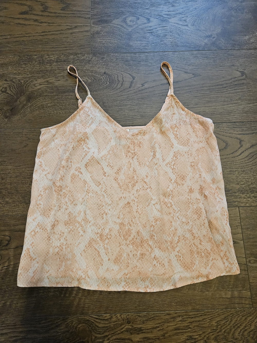 a new day Peach Snake-Print Spaghetti-Strap Cami